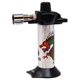 Newport Zero Mini 5.5 Inches Silver Dragon Butane Torch