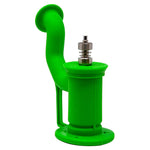 Cannatonik Silicone Green Bubbler With Titanium Nail And Stick
