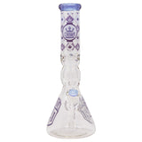 Crown Glass  14 Inches Purple Canada 420 Bong