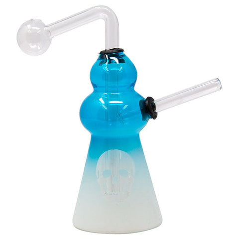 Sky Blue Ombre Oil Bong