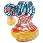 Spiral Red Insideout Medium Glass Sidecar