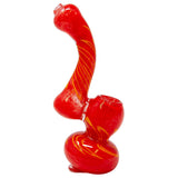 Red Insideout Medium Glass Bubbler