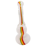 White Insideout Medium Glass Bubbler