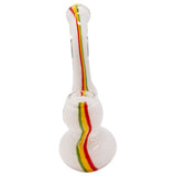 White Insideout Medium Glass Bubbler