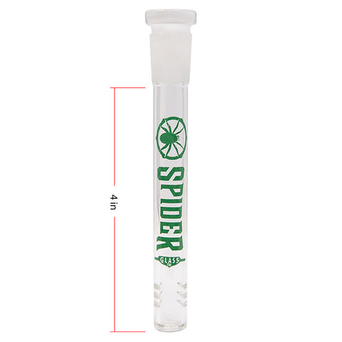 Green Spider Glass Stem 4 Inches