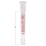 Pink Spider Glass Stem 4 Inches