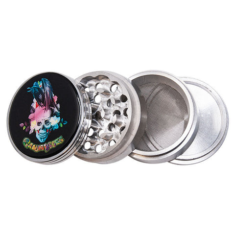 Skull Raven  Ganjavibes Aluminium 42MM Grinder