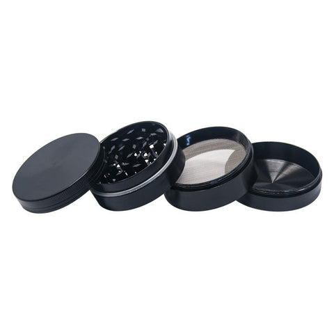 Black Plain Aluminium Grinder 56MM