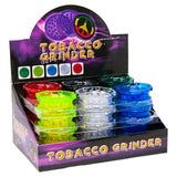Assorted Color 2 Part Plastic Grinder Display Of 24
