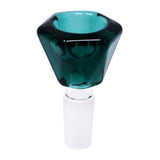 HEXAGON COLORED GLASS BOWL WITH 19MM JOINT