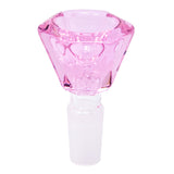 HEXAGON COLORED GLASS BOWL WITH 19MM JOINT