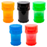 Assorted Color 4 Part Plastic Grinder Display Of 6
