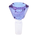 HEXAGON COLORED GLASS BOWL WITH 19MM JOINT