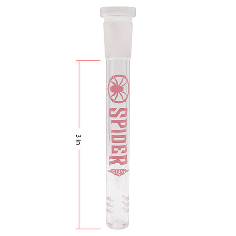 Pink Spider Glass Stem 3 Inches