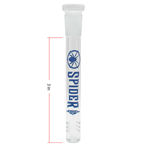 Blue Spider Glass Stem 3 Inches
