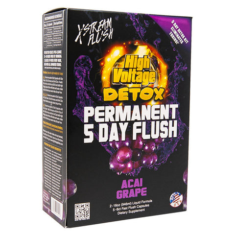High Voltage Permanent 5 Day Flush Acai Grape