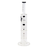 Black Maple Glass Bong With Triple Tire Perc 18 Inches