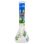 Rick N Morty War 14 Inches Glass Bong