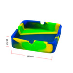 Square Shaped Silicone Ashtray