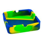 Square Shaped Silicone Ashtray