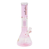 Pink Maple Glass Tree Percolator Bong 14 Inches
