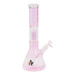 Pink Maple Glass Tree Percolator Bong 14 Inches