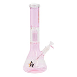 Pink Maple Glass Tree Percolator Bong 14 Inches
