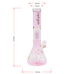 Pink Maple Glass Tree Percolator Bong 14 Inches