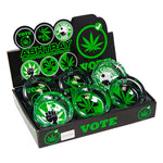 Vote Glass Ashtray Display Of 6 Pcs