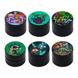 Rick N Morty Green 4 Stage Grinder Display of 12 Pcs