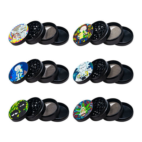 Rick N Morty Blue 4 Stage Grinder Display Of 12