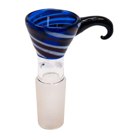 Blue Marble Glass Bowl With Handle 14mm