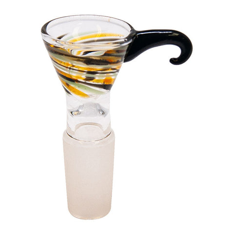 Amber Marble Glass Bowl With Handle 14mm
