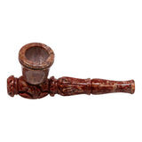 Hand Craved Stone Pipe 4 Inches