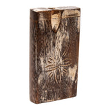 Handcrafted Wooden Dugout Flower Design