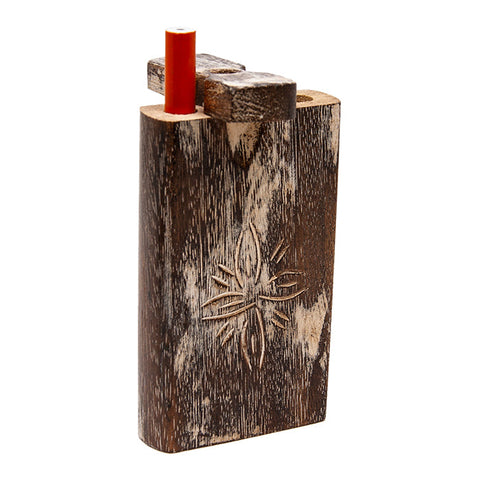 Handcrafted Wooden Dugout Flower Design