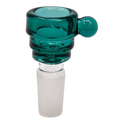 Teal Green Glass Step Bowl 14MM