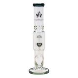 Gray Maple Glass Tire Perc Bong 14 Inches