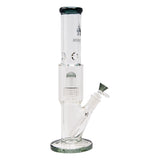 Gray Maple Glass Tire Perc Bong 14 Inches