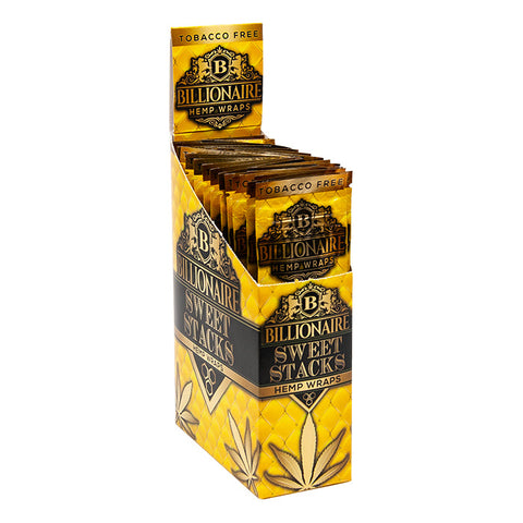 Billionaire Sweet Stacks Hemp Wrap Display Of 25