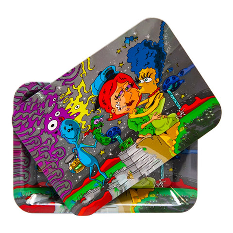Rick Family Small Rolling Tray With Lid