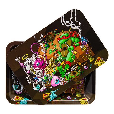 Ninja Turtles Small Rolling Tray With Lid