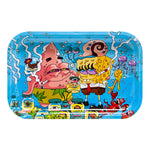 Sponge Bob And Patrick Star Medium Rolling Tray With Lid