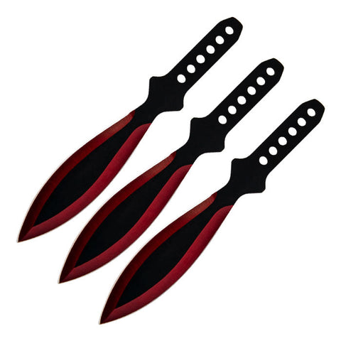Red Shadow Triple Throw Knife