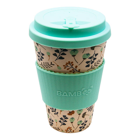 Leaves and Flowers Bamboo Mug