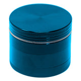 Cyan Plain Aluminium Grinder 56MM