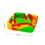 Square Shaped Silicone Ashtray