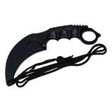Karambit Neck Curly Black Hunting Knife