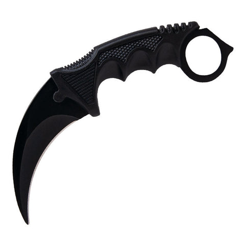 Karambit Neck Curly Black Hunting Knife