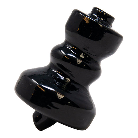 Black Glass Carb Cap